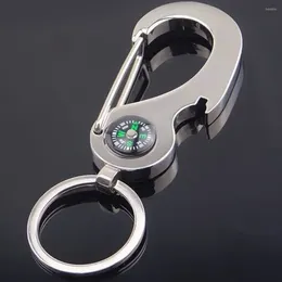 Keychains 1PC Fashion Compass Tool Multi-function Car-styling Key Rings Keyfob Car Keychain Opener