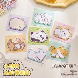 Pcs/lot Cartoon Animals Sticky Notes Memo Pad To Do List Cute Journaling Planner Sticker Deco School Kawaii Stationery