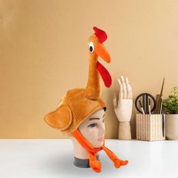 Party Supplies Funny Turkey Gobbler Hats Chicken Costumes Accessories Plush Headwear Po Props For Holiday Xmas Halloween Year
