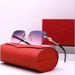 Designer Carttier moda masculina agente persona biblioteca declínio designer óculos de sol Tons ao ar livre copos de sol clássicos para mulheres color