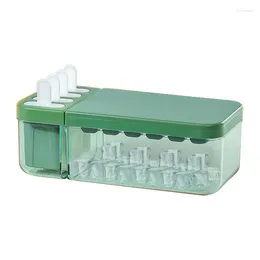 Baking Moulds Ice Trays For Freezer With Lid 24 Grid Popsicle Maker Mould Easy-Release Cream Making Gadget Cocktails Whiskey Tequila