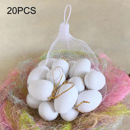 Party Decoration 20Pcs Foam Easter Eggs Happy Decorations Painted Bird Pigeon DIY Craft Kids Gift Favor Home Decor