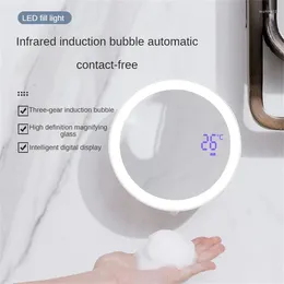 Liquid Soap Dispenser 2 In 1Soap With Mirror Automatic USB Rechargeable Infrared Induction Foam Dispen