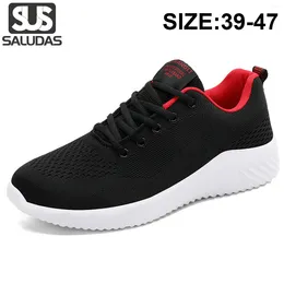 Casual Shoes SALUDAS Men's Sports Lightweight Breathable Mesh Tennis Sneakers Zapatillas Big Size Men Running