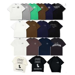 2023 Summer SS Tide Brand CB Designer Cole Buxton Men's T-shirts Signature Letter Printed Casual Short Sleeve Women 100% Cotton Loose Comfortable T Shirt Size S-2XL 251