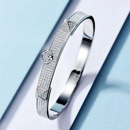 H bracelet Full Sky Star Bracelet Womens Pure Silver Full Diamond High end Feel Bracelet Light Luxury Style Fashion Jewellery