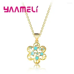 Pendant Necklaces Exquisite Latest Model Hollow Flower Small Necklace For Women Gift Ethnic Bohemian Choker