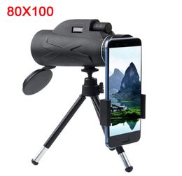 Professional telescope 80x100 HD night vision monocular zoom optical spyglass monocle for sniper hunting rifle spotting scope 20115570698