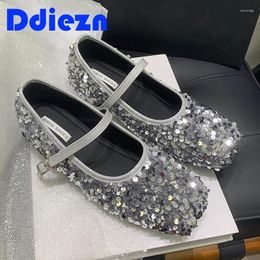 Dress Shoes Bling Mary Janes Wedges Footwear Women Fashion In Square Toe Lolita Buckle Strap Female Pumps Ladies High Heels