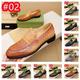 10 Model Designer Men Shoes Sapatos genuínos de couro 2022 Sapato de casamento de moda Confortável vestido de luxo masculino Sapatos clássicos Tamanho 38-46