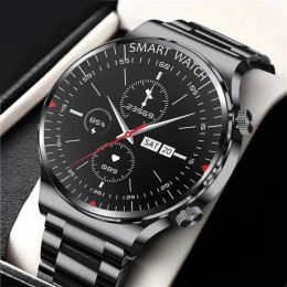 Watches 2021 New Steel Band Men Smart Watch Bluetooth Call Multifunction Mode Heart Rate Blood Pressure Waterproof Smart Watches For men