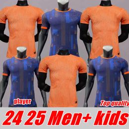 2024 Euro Cup NetHErlANds Jersey European HoLLAnd Club Soccer Jersey 24 25 Dutch National Team Football Shirt Men Kids Kit Full Set Home Away MEMPHIS XAVI GAKPO top