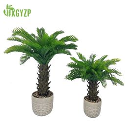5070cm Artificial Coconut Tree Potted Plant Tropical Palm Bonsai Decoration For Home Office Indoor Outdoor Fake Plants 240325