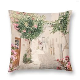 Pillow Santorini Greece Mamma Mia Pink Oleander Cottage Wall Art Prints Throw Christmas Case Home Decor Items