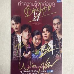 Cards Thai Drama Meteor Garden F4 bright win dew nani personally signed promotional photos, non printed gifts Personal Collections