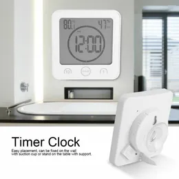 Wall Clocks Instruction Manual Digital Clock Bathroom Kitchen Countdown Timer Alarm 12/24 Hours Option Humidity Display WHITE