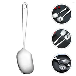 Spoons Multifunction Spoon Metal Serving Utensil Thicken Small Ladle Large Stainless Steel Kitchen Scoop