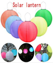 30CM LED Solar Lanterns Outdoor Waterproof Solar Hanging Lights Festival LED Hanging Lanterns Chinese Celebration Lights1219075