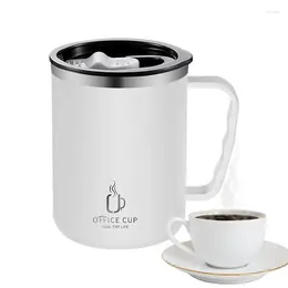 Water Bottles Insulated Coffee Cup 500ml Travel Mug Tumbler Drinking With Lid And Handle Stainless Steel For Tea Cocoa