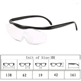 Sunglasses Frames Big For Vision Magnifying Presbyopic Glasses Eyewear Reading 180% Magnification Dropship