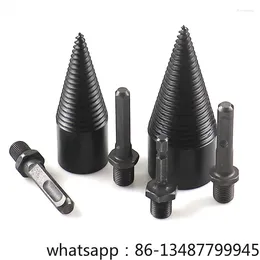 Party Decoration 6pcs 32/42mm Firewood Splitting Drill Bit Wood Splitter Screw Cones Square Round Hexagonal For Hammer