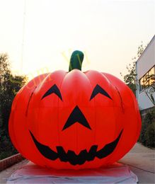 45m High Giant Inflatable pumpkin with LED light for 2020 Outdoor Halloween Concert nightclub Stage Decoration6753751