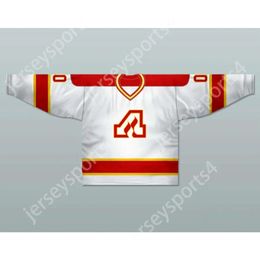 Gdsir Custom ATLANTA FLAMES 1972-73 HOCKEY JERSEY WHITE Top Ed S-M-L-XL-XXL-3XL-4XL-5XL-6XL