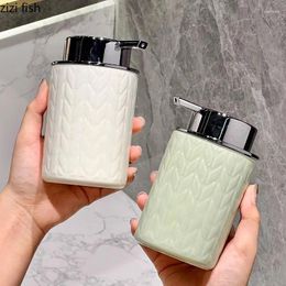 Liquid Soap Dispenser Creative Ceramic Foaming Lotion Bottle Bathroom Shampoo Bath Gel Household Supplies