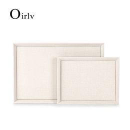 Display Oir Newly White Pu Leather Pendant Display Trays Jewellery Organiser Pallet for Shop Cabinet Ring Bracelet Gift Earring Holder
