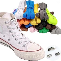 Hangers 13 Colors Elastic Magnetic 1Second Locking ShoeLaces Creative Flat Type Quick No Tie Shoe Laces Kids And Adult Sneakers Shoelace