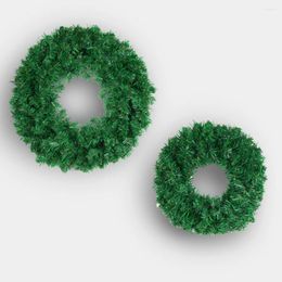 Decorative Flowers 30/40CM Round Christmas Decor Wreaths Home Party Wedding Garland Needlework Crafts Artificial Plants