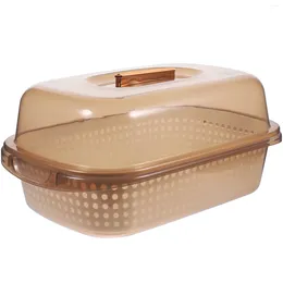 Kitchen Storage Dish Basket Vegetable Washing Basin Colanders Strainer Drain Fruit Plastic Laundry
