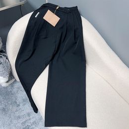 Black Women Suit Pants Luxury Designer Suit Pants Casual Daily INS Fashion Trousers Woman Formal Trousers