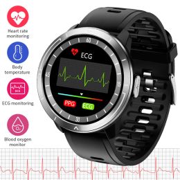 Watches ECG PPG Smart Watch Men 24H Body Temperature 1.3" OLED Screen Smartwatch Blood Pressure Oxygen Heart Rate Monitoring Bracelet