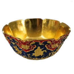 Decorative Figurines Eight Immortals Painting Gilded Bowl Home Decoration Ornaments