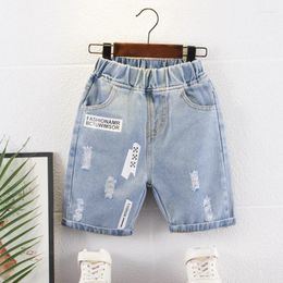 Trousers Kids Boys Jeans Shorts Pants Fashion Clothes Toddler Baby Knee Length Denim Summer Casual Teenage 2-14T