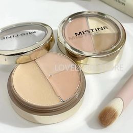 Mistine 3Color Concealer Palette Cream Cover Acne Marks Blemishes Dark Circles Multifunction LongLasting Face Makeup Cosmetics 240327