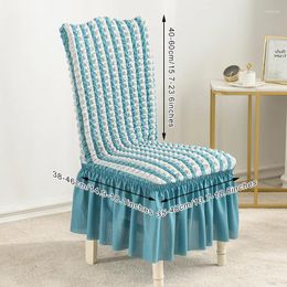 Chair Covers European Fabric Bubble Yarn Lace Skirt Cover Home Decoration All-inclusive Stretch Thickened One-piece Dining