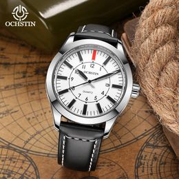 Wristwatches Ochstin 2024 Innovative Nylon Series Atmosphere Versatile Multifunction Quartz Movement Waterproof Watch Men's