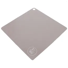 Table Mats Luxshiny Glass Coasters Oil-proof Pad Silicone Non Slip Mat Cooker Cook Tops Square Oil Proof Magnetic Stove