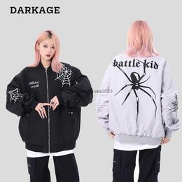 China-Chic American High Street Spider Embroidery Baseball Jersey MA1 Pilot Jacket Mens and Womens Autumn Loose Couple