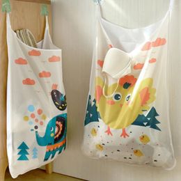 Laundry Bags Home Wall Mounted For Dirty Clothes Washing Machines Bathroom Storage Bag Hanging Hamper