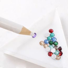DIY Nail Art Rhinestones Gems Picking Crystal Dotting Tool Wax Pencil Wood Pen Picker Rhinestones Nail Art Decoration