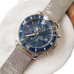 U1 Top AAA Bretiling Super-Ocean Heritage Watch 42mm B20 Automatic Mechanical Full Working Watches Stainless Steel Strap Sapphire Glass Wristwatches