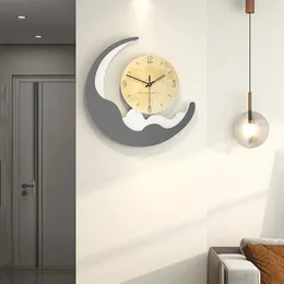 Wall Clocks Free Shiping Minimalist Clock Designer Luxury Unique Chic Watch Nordic Aesthetic Relogio De Parede Room Decorarion