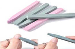 NAD014 Quartz Stone Nail Files Professional Sanding Buffer Block VShaped Nail Art Grinding Cuticle Remover Manicure Tools8857620