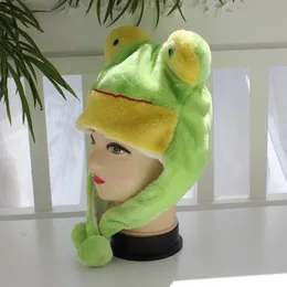 100pcs şapkalar şapkalar moda yeni karikatür erkek kız şapka şapkası ile stereo kulak kış çocukları aksesuarları cosplay şapkaları