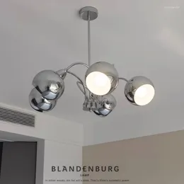 Chandeliers Bauhaus Designer Living Room Chandelier Retro Bedroom Mediaeval Lights Study Dining Colourful