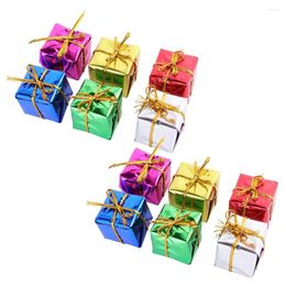 Decorative Figurines 120 Pcs Christmas Tree Decorations Gift Boxes Pendant Small Hangings For Presents Party Supplies Ornaments Decorate