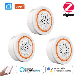 Siren ZigBee NEO 90DB Sound Light Sensor Tuya Smart Life Builtin Siren Alarm Sensor Smart Home Security Systems for Alexa Google Home